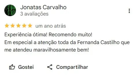 Avaliação de cliente