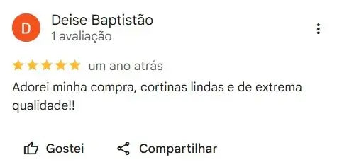 Avaliação de cliente