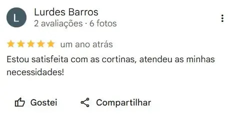 Avaliação de cliente
