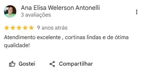 Avaliação de cliente