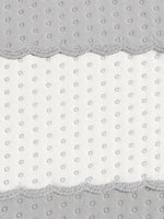 Cinza Claro/Branco | Verso do cobre-leito matelassê dupla face cinza claro com verso branco