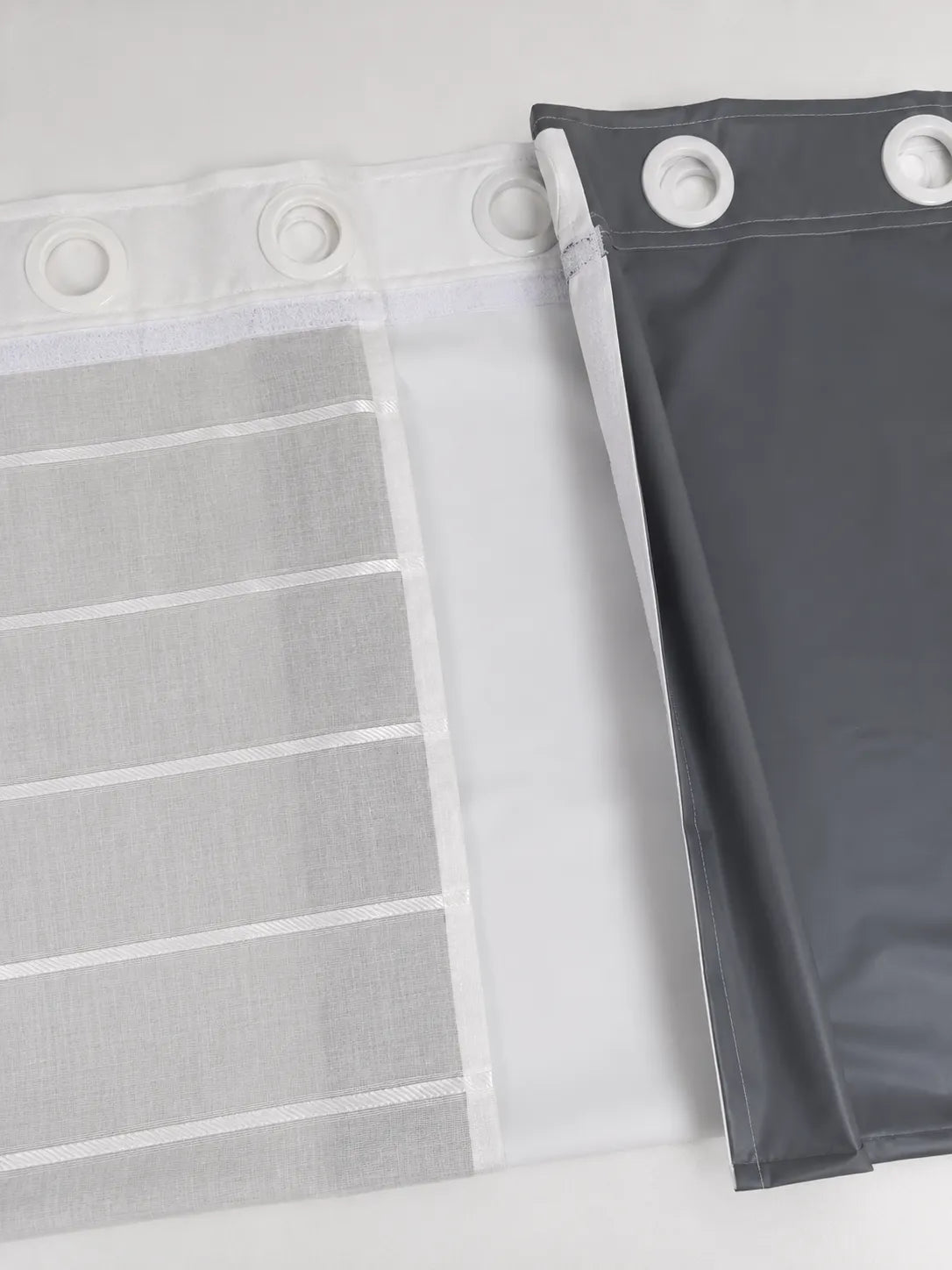 Forro blackout branco destacável por velcro da Cortina Lava Fácil Capriche modelo Hera