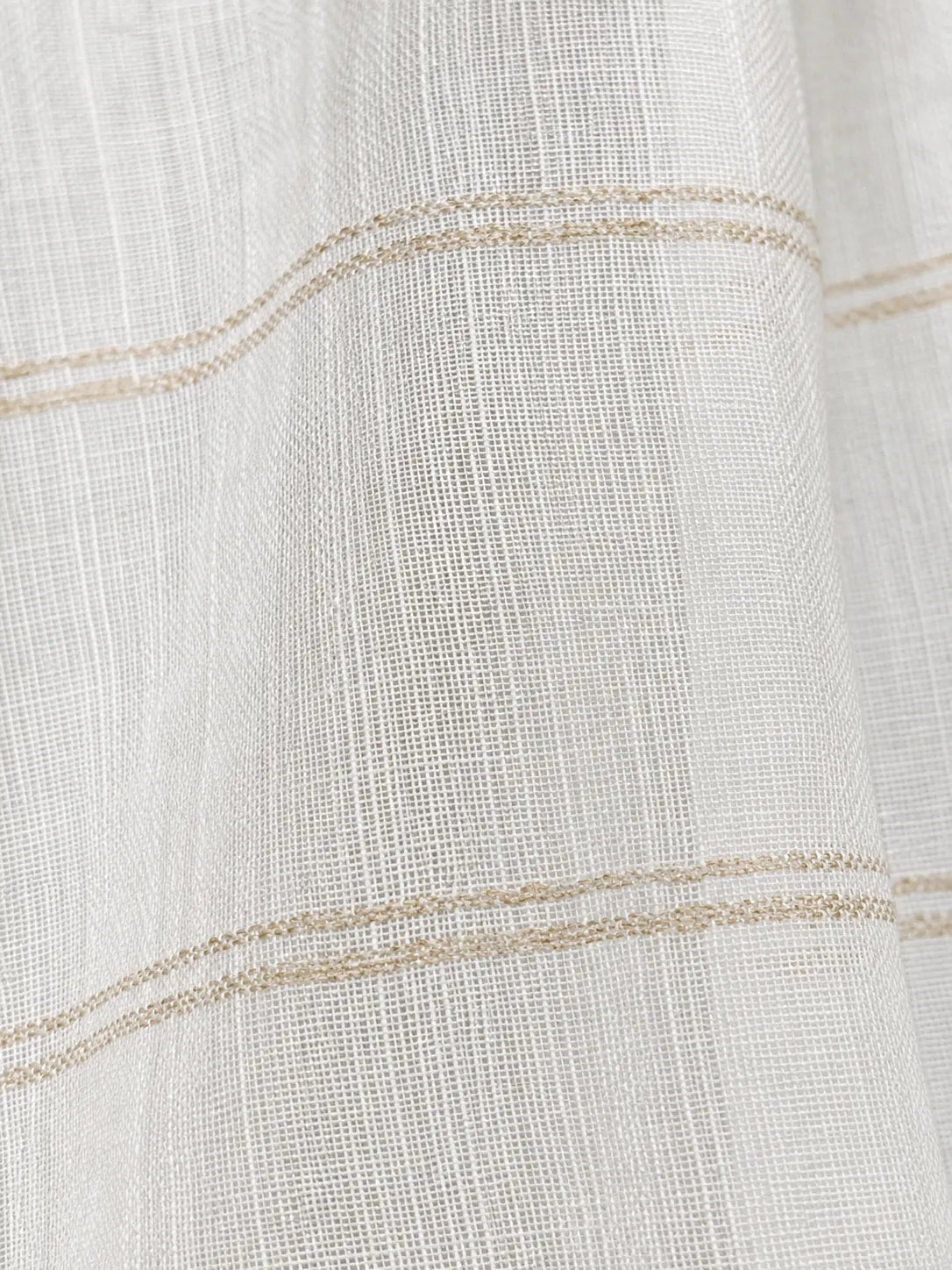 Textura do tecido da Cortina Lava Fácil Capriche modelo Irene em detalhe