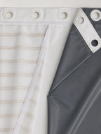 Forro blackout branco destacável por velcro da Cortina Lava Fácil Capriche modelo Irene