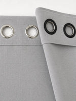 Branco | Verso dupla-face da Cortina Eclipse Astro branco com costura de acabamento