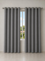 Cinza | Cortina Blackout Eclipse Simple cinza em ambiente com luz natural