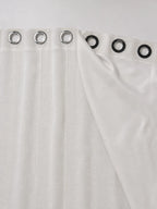 Forro de microfibra branco por trás do voil da Cortina Sutille Trend branco